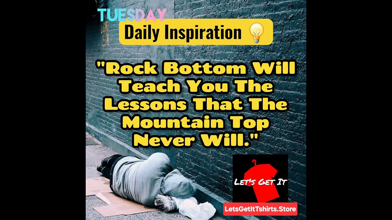 🗣Rock Bottom Is The Start Of Something Beautiful, Keep Goin'‼️💪 #SoberSuccess #Motivation