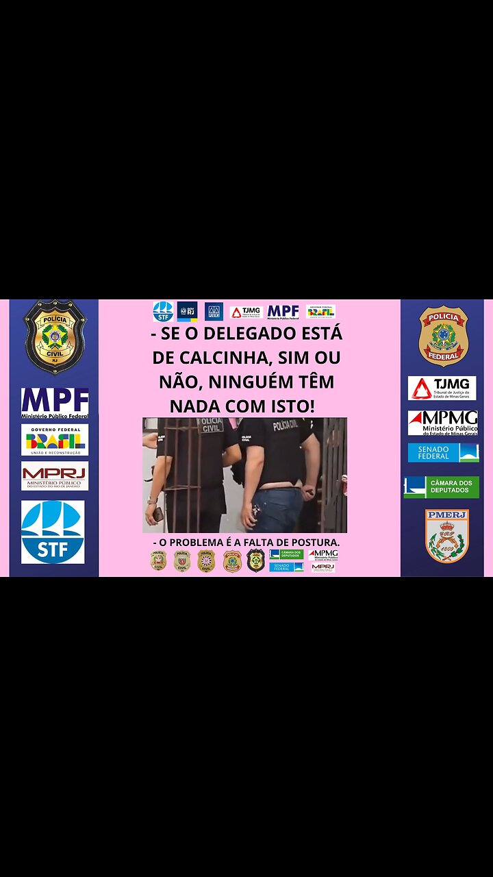 A FALTA DE POSTURA DO DELEGADO DA POLÍCIA CIVIL.