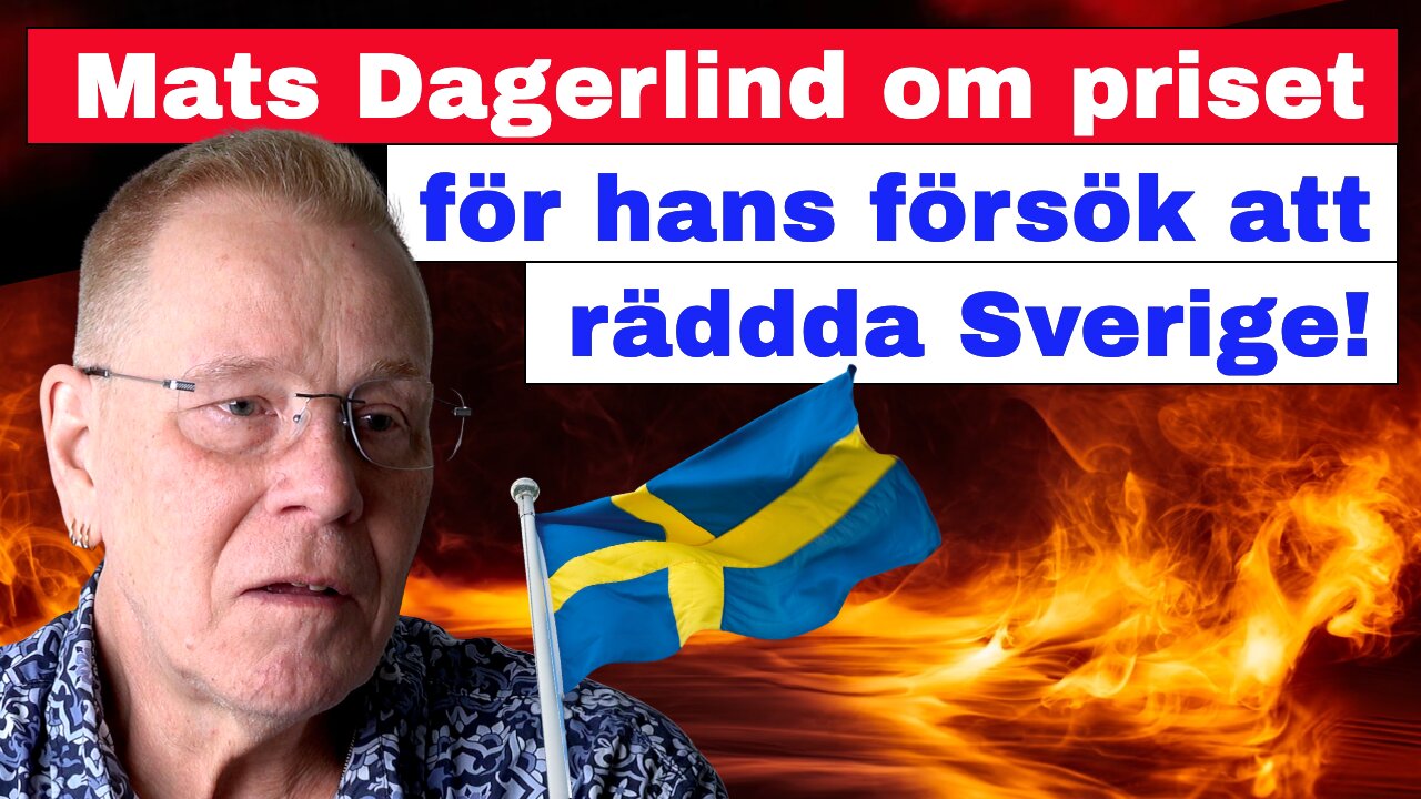 Mats Dagerlind om priset för hans försök att rädda Sverige