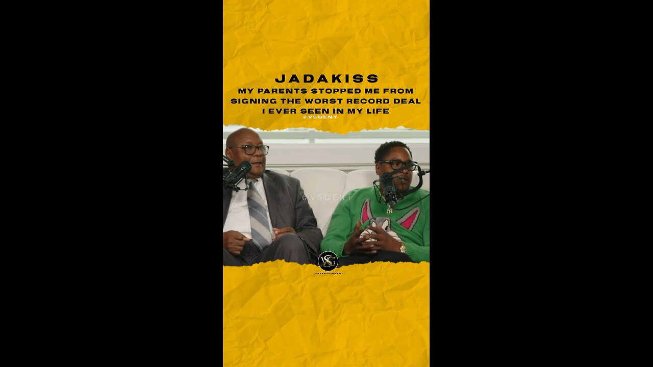 @jadakiss My parent stopped me from signing the worst record deal I ever seen in my life