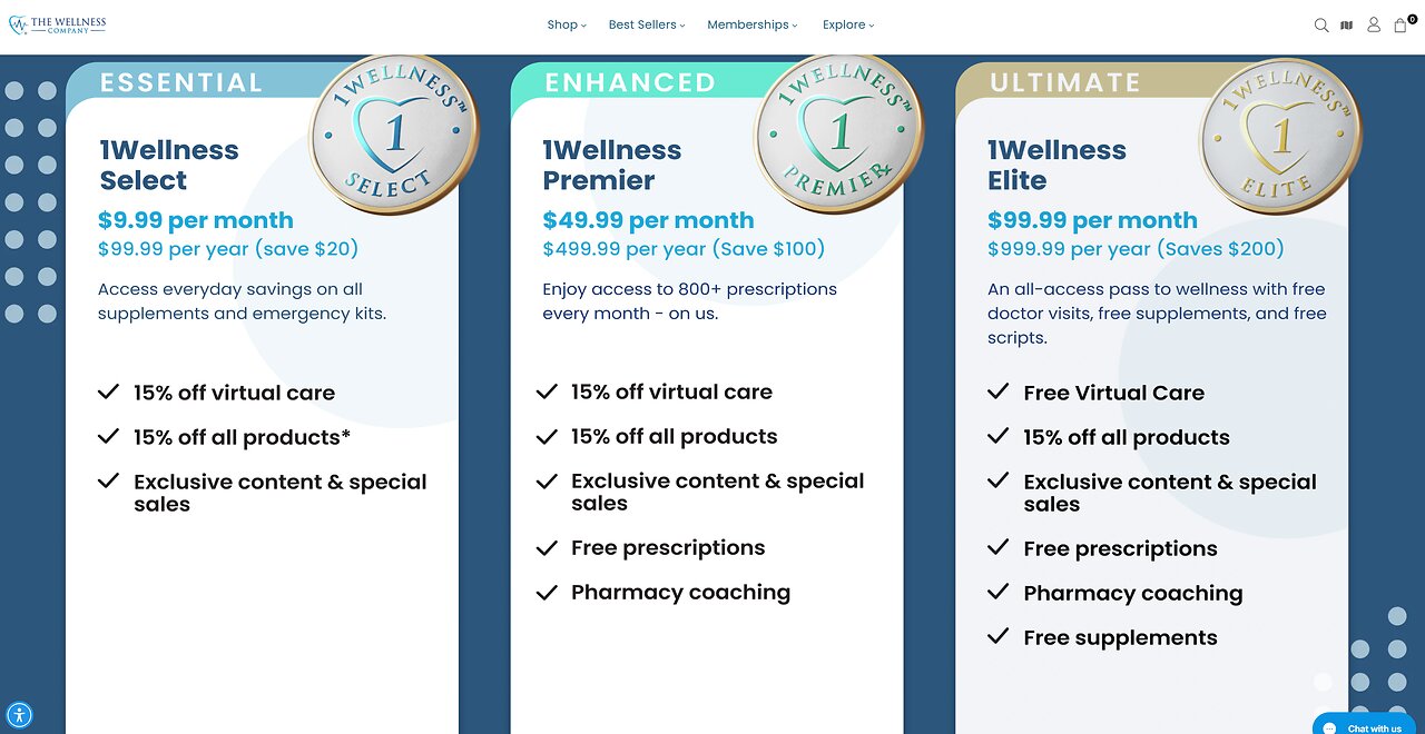 Wellness Company Memberships Offer Discounts, Free Supplements and Prescription Medications