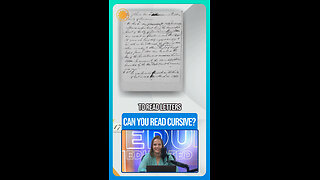 Can You Read Cursive Writing?