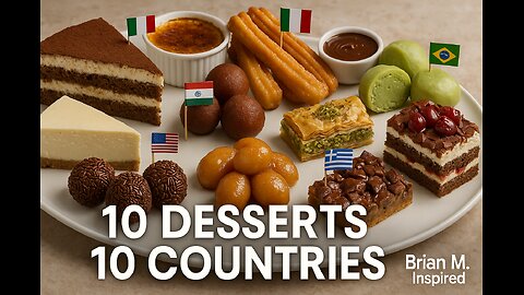 10 Desserts 🌍🍰 | 10 Countries, 10 Flavors | Brian M. Inspired
