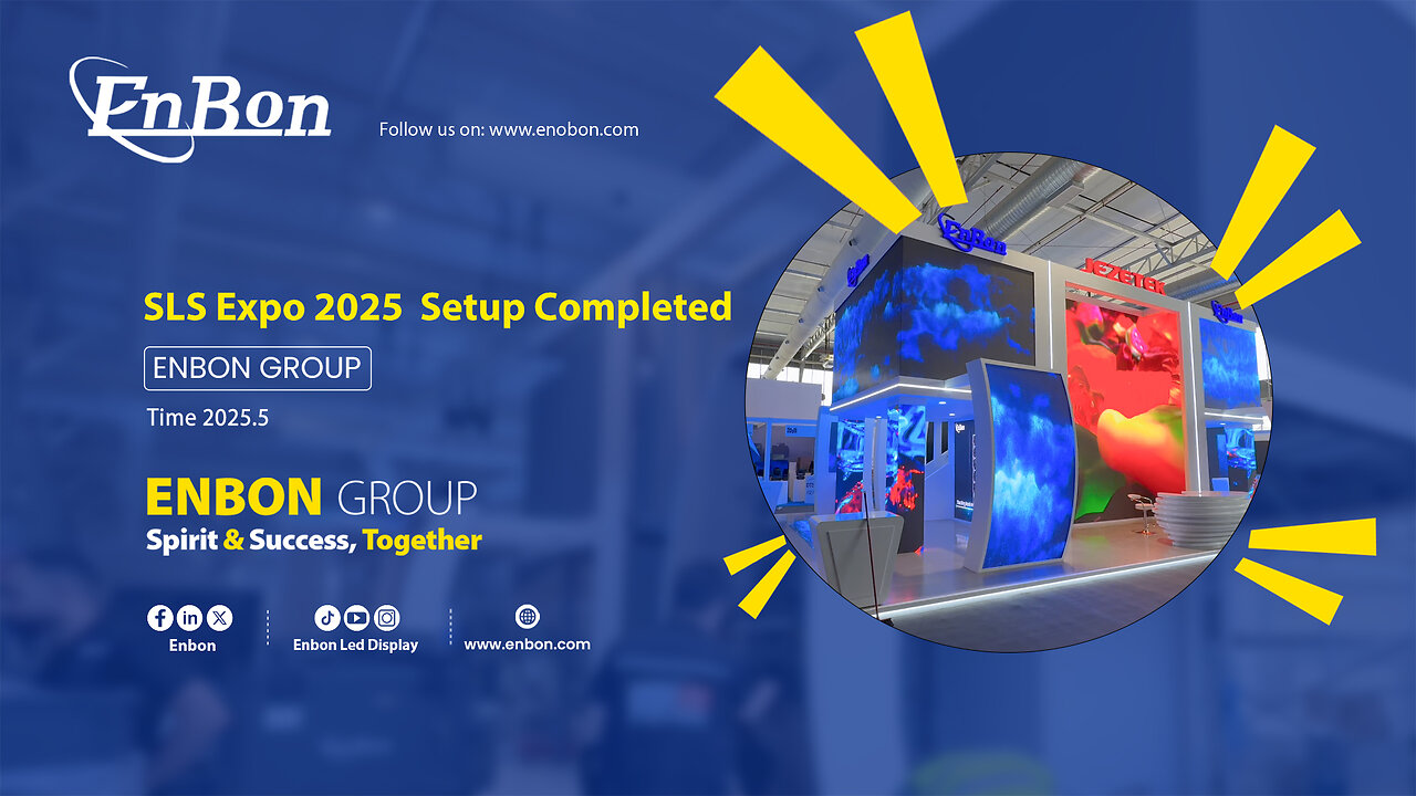 Enbon successfully completed the construction of the SLS Expo 2025 booth