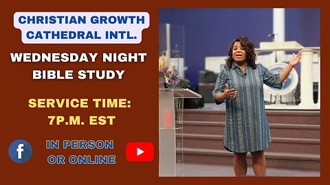 C.G.C. Wednesday Night Bible Study (August 13th 2025)