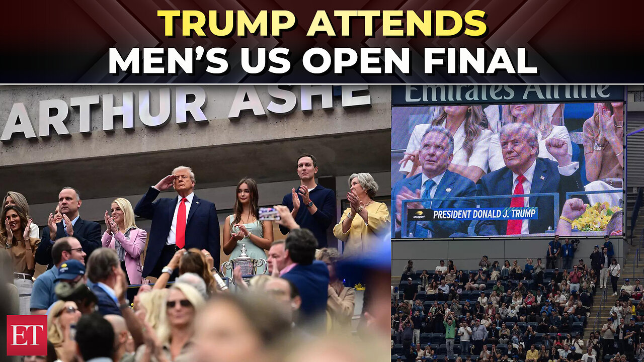 Trump enjoys the US Open with cabinet members, receives a mix of cheers and boos