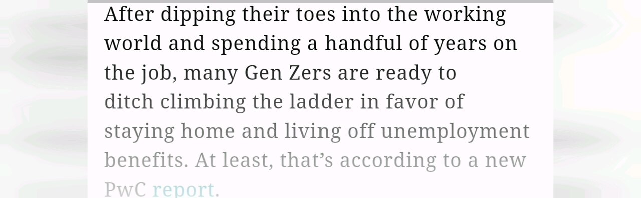 40% Of Gen Z Wants To Collect Welfare And Not Work Government Assistance