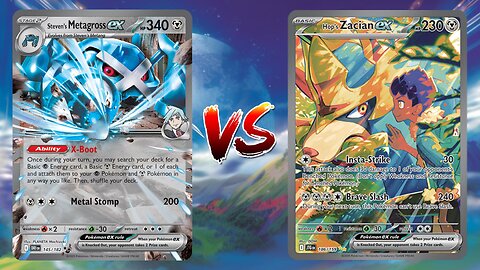 Pokemon TCG Live Steven's Metagross EX Genesect EX VS Hop's Zacian EX Munkidori!!
