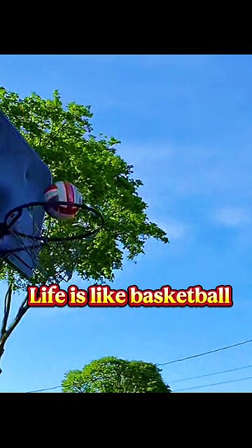 "When life gives you the ball, take your best shot - nothing but net! 🏀✨