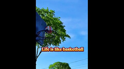 "When life gives you the ball, take your best shot - nothing but net! 🏀✨