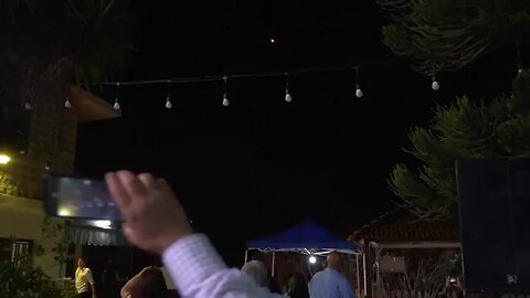Iranian missiles seen from Lebanese wedding party near Israeli border