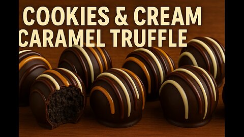 Cookies and Cream Caramel Truffles