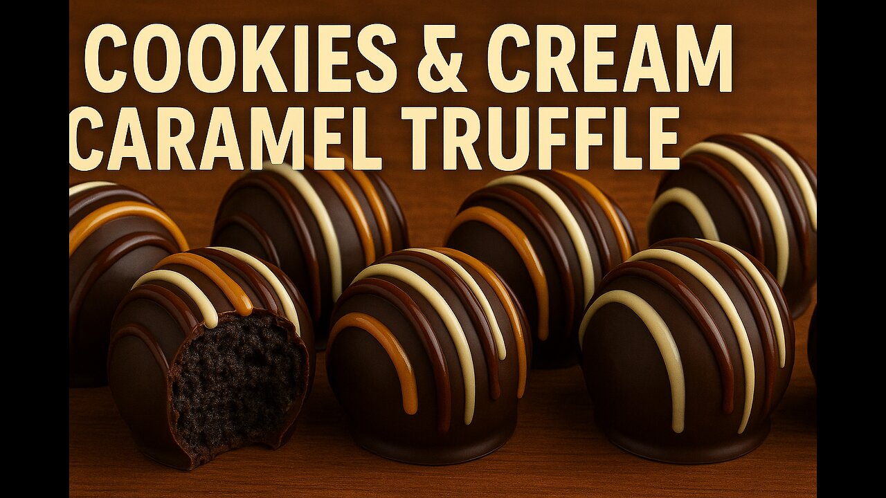 Cookies and Cream Caramel Truffles