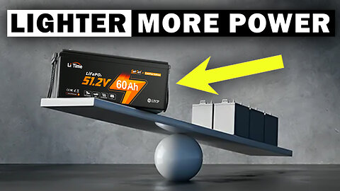 Very Manageable 48V 60Ah Battery Perfect Solution for Easy Golf Cart Conversion or DIY Solar Power