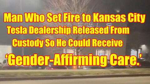 Man Who Set Fire to Teslas at KC Dealership Released From Custody for ‘gender-affirming care.’