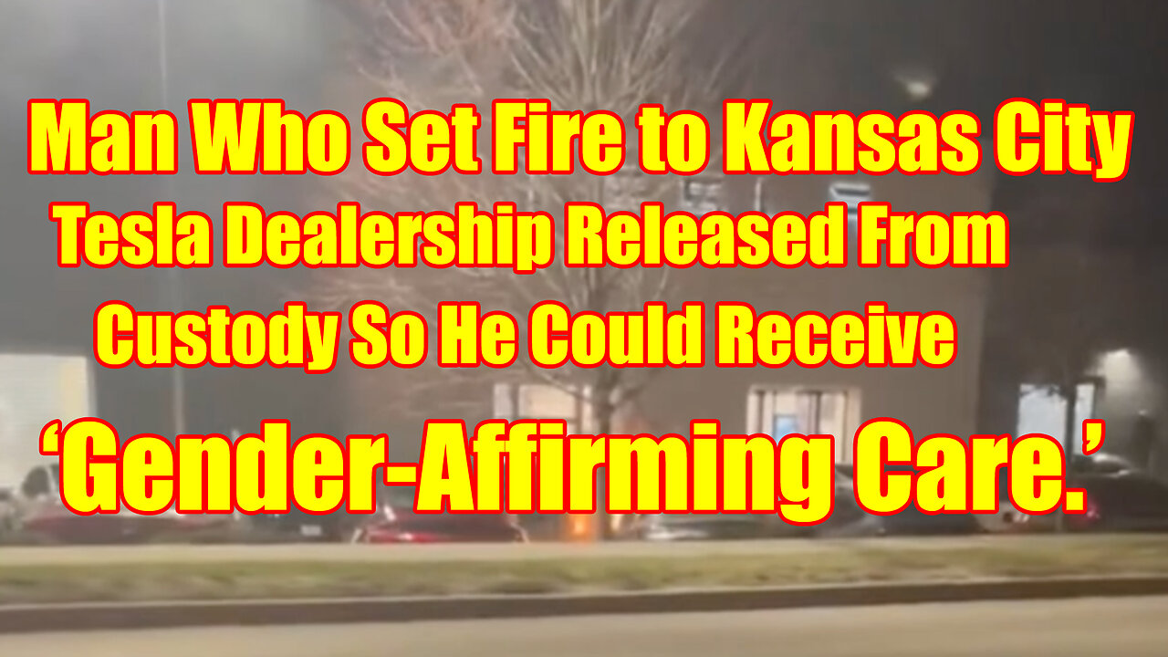 Man Who Set Fire to Teslas at KC Dealership Released From Custody for ‘gender-affirming care.’