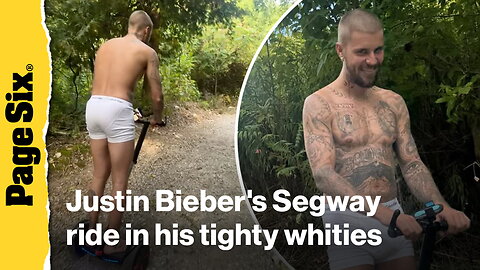 Justin Bieber goes for Segway ride in nothing but his tighty whities