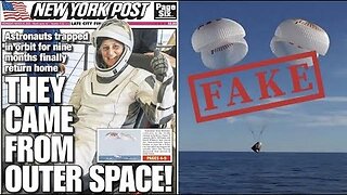 THE STRANDED ASTRONAUT PSYOP! NASA ASTRONAUTS LAND HOME SAFE ON EARTH THANKS TO CGI!