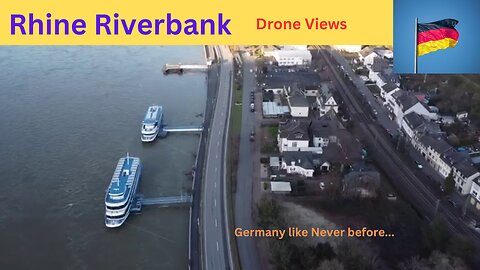 Rhine River .... GERMANY.... DRONE Views