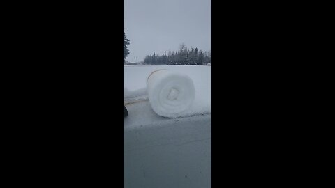 Rolling a Snow blanket!
