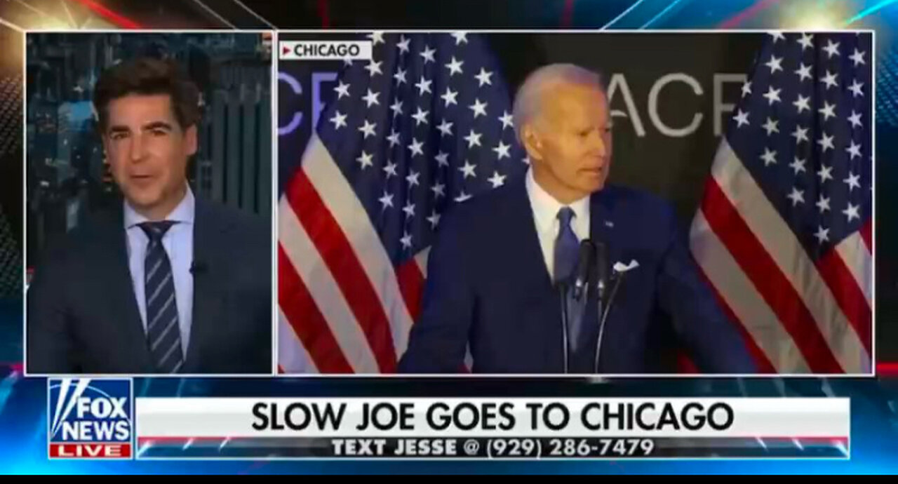 Jesse Watters Covers Geriatric Joe’s Disastrous Speech