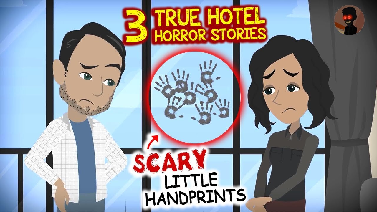 There were SCARY little handprints on the hotel room window - 3 TRUE Hotel Horror Stories Animated |