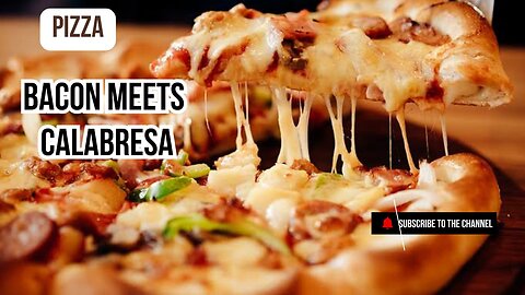 Bacon Meets Calabresa – One Delicious Half-and-Half Pizza! 🍕🔥