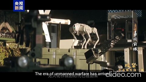 China's PLA Unmanned Warfare Mode: Coordinated Drone Swarm & Robo Wolf Pack