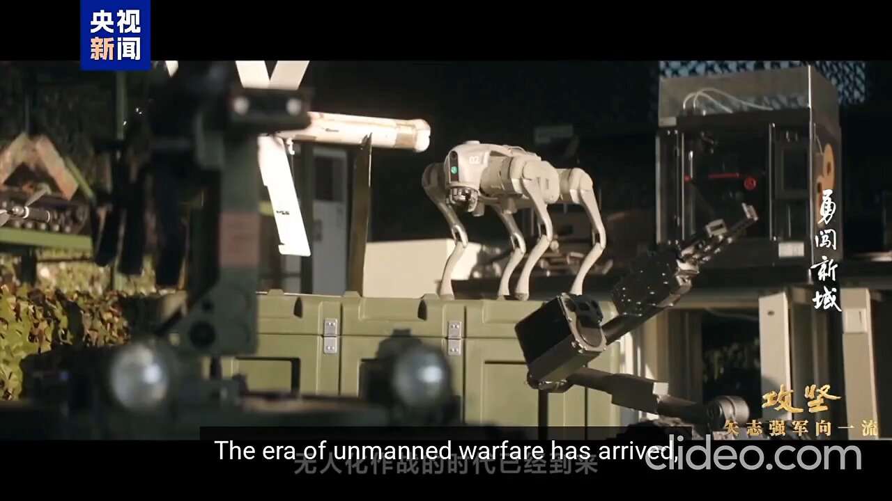 China's PLA Unmanned Warfare Mode: Coordinated Drone Swarm & Robo Wolf Pack