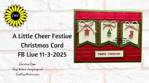 Make This Festive Card with the A Little Cheer Bundle!