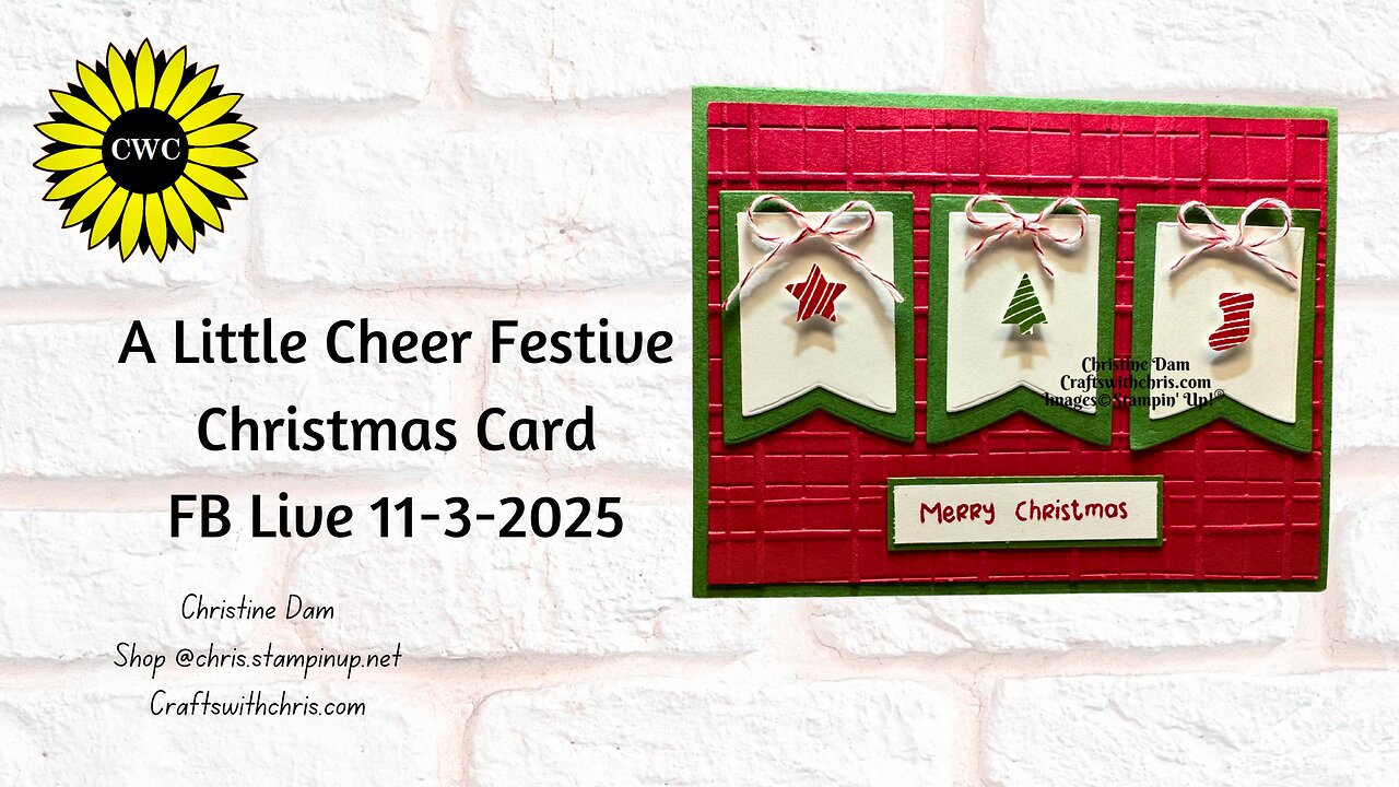 Make This Festive Card with the A Little Cheer Bundle!