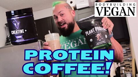 Cold Brewed Gainz! Vegan High Protein Coffee w/ Adaptogenic Mushrooms | Vedge & TheBodyBuildingVegan