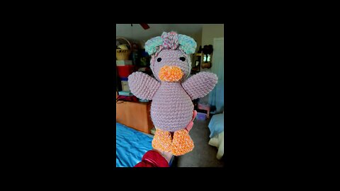 A special amigurumi goose for a special baby girl