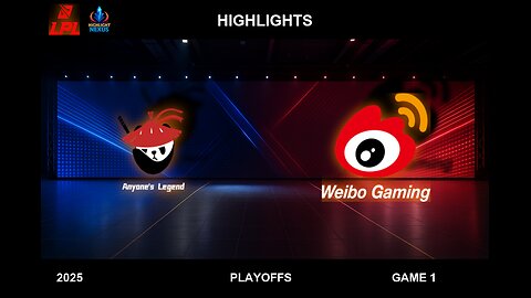 AL vs WBG Game 1 Highlights - LPL Playoffs 2025 - Anyone's Legend vs Weibo Gaming