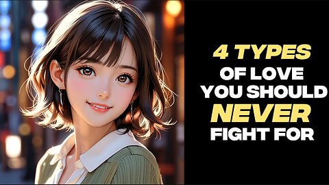 4 Types of Love You Should NEVER Fight For