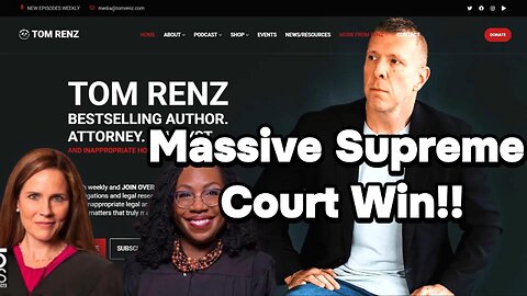 Tom Renz interview Massive Supreme Court Win!! for Trump Against Activist Judges