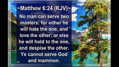 Sunday Talk with Jamal Matthew 6:24 " cannot serve 2 masters" 15/Dec/25