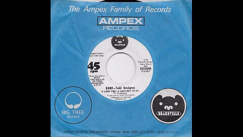 1971 - Todd Rundgren 'A Long Time, A Long Way To Go'