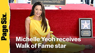 Michelle Yeoh honored with star on Hollywood Walk of Fame