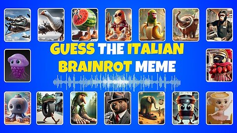 Can You Guess Italian Brainrot Memes by Their Voice? Brainrot Challenge