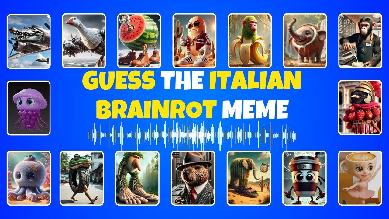 Can You Guess Italian Brainrot Memes by Their Voice? Brainrot Challenge