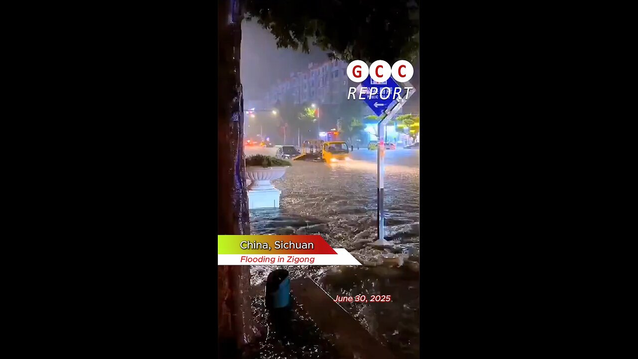 #China #flood #Sichuan #Zigong #destruction #anomaly #weather #climatechange 🇨🇳