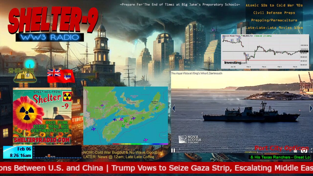LIVE 24/7: Music,Wx,Prepping,WW3-News