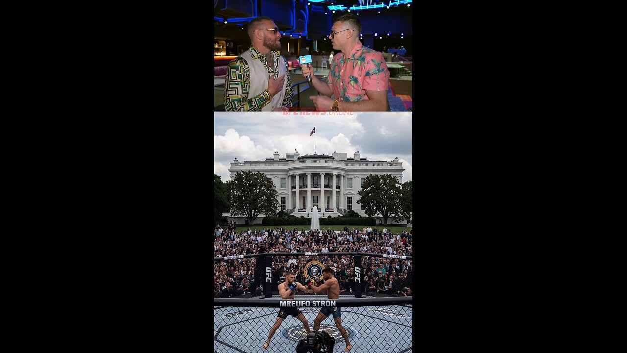 Conor McGregor and Jon Jones — two icons, one stage.