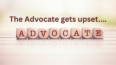 The Advocate gets upset....