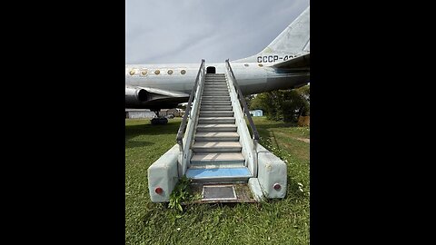 Passenger aircraft Tupolev Tu-104A (tail number СССР-42382), the first Soviet civil jet