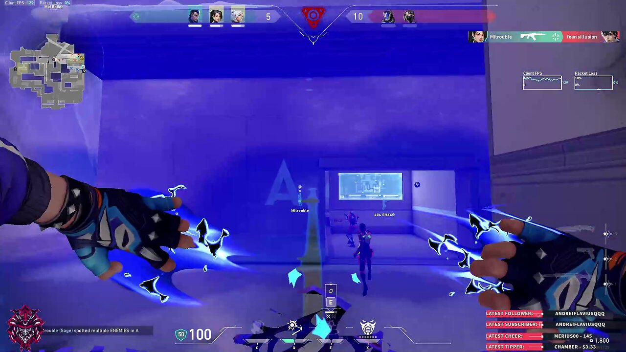 Plastic gameplay, yet round won in Valorant