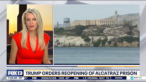 Trump orders reopening of Alcatraz Prison in the California Bay Area ⛓️🏝️