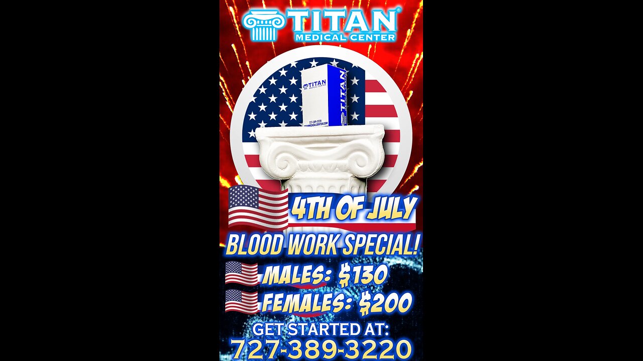 Fourth of July Blood Work SPECIAL!!!