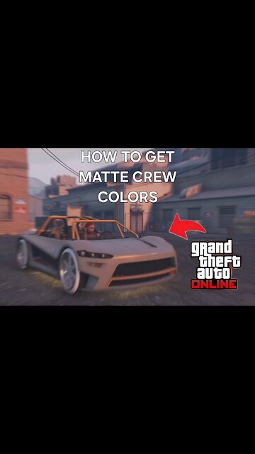 How to get Matte Crew Colors in GTA *EASY*!